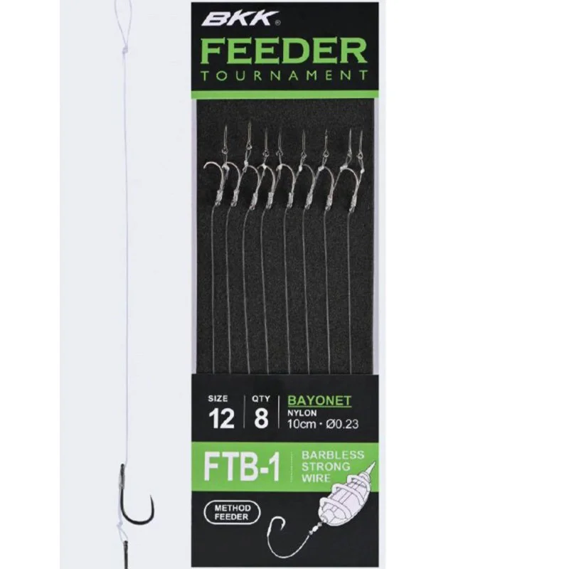 Niska cena Przypony BKK Feeder Tournament FTB-1 Bayonet Rigs Barbless - 12