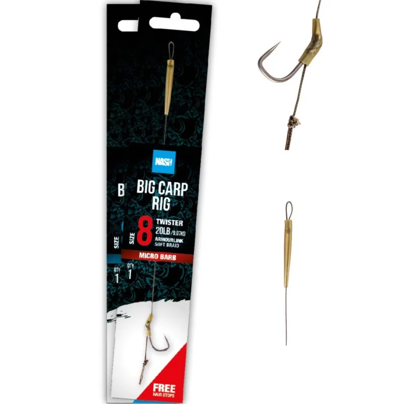 Przypon Nash Big Carp Rig Barbed - 4 Nowość