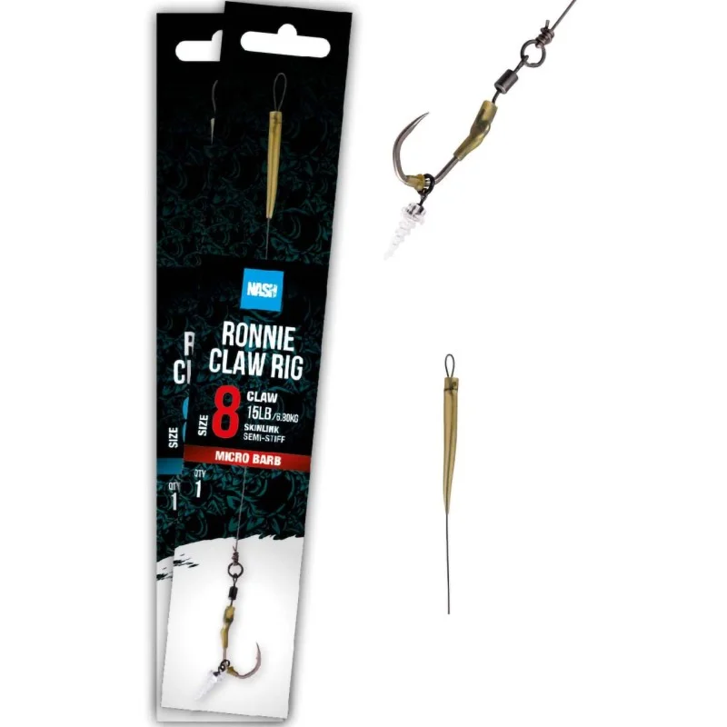 Przypon Nash Ronnie Claw Rig Barbless - 4 Wyjątkowa oferta