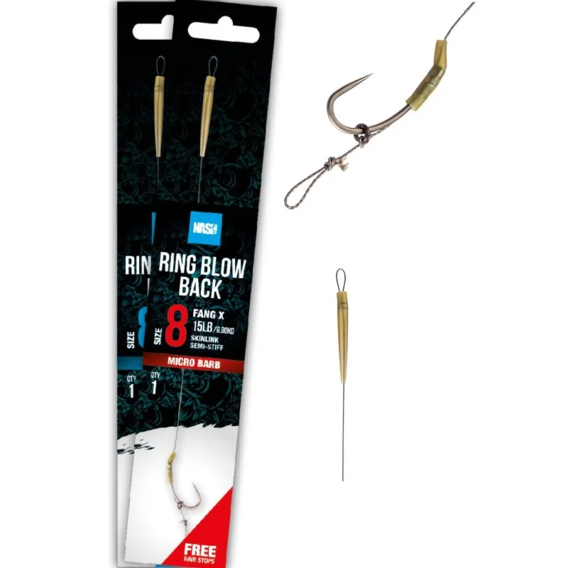 Przypon Nash Tube Blow Back Rig Barbless - 8 Oferta limitowana