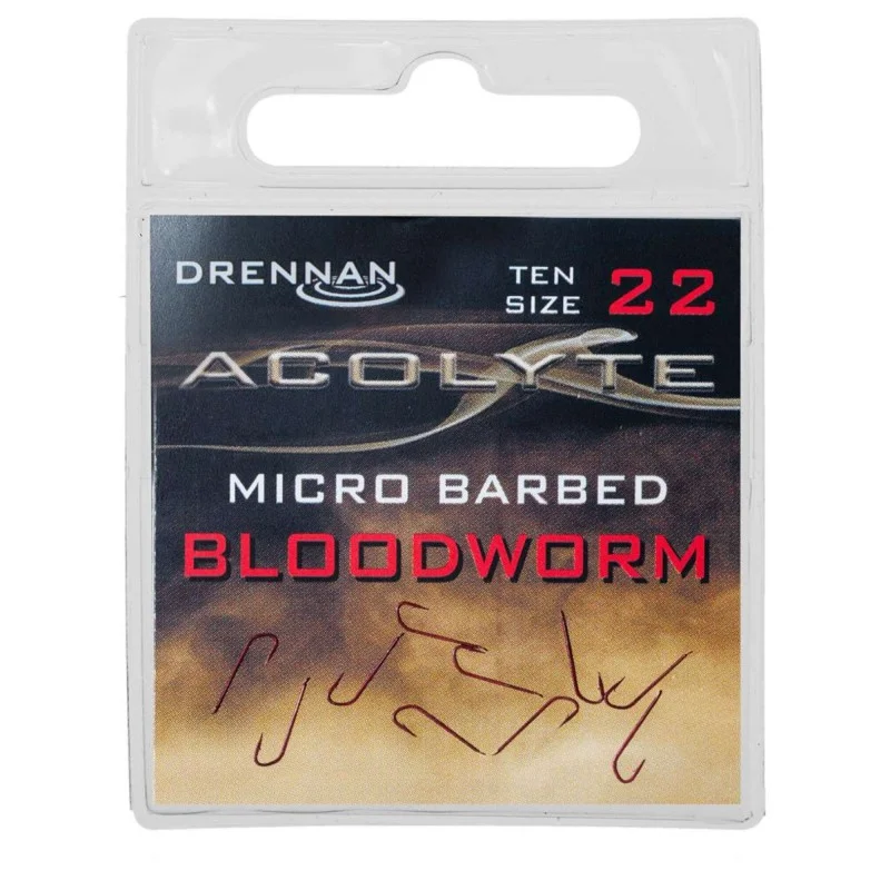 Szybka dostawa Haczyki Drennan Acolyte Bloodworm Hooks Micro Barbed - 22
