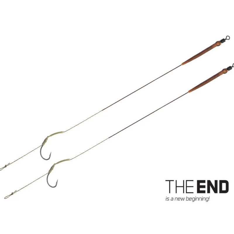 Najlepsza cena Przypony Włosowe Delphin The End Skin Rig 2szt / 20cm/25lbs/6