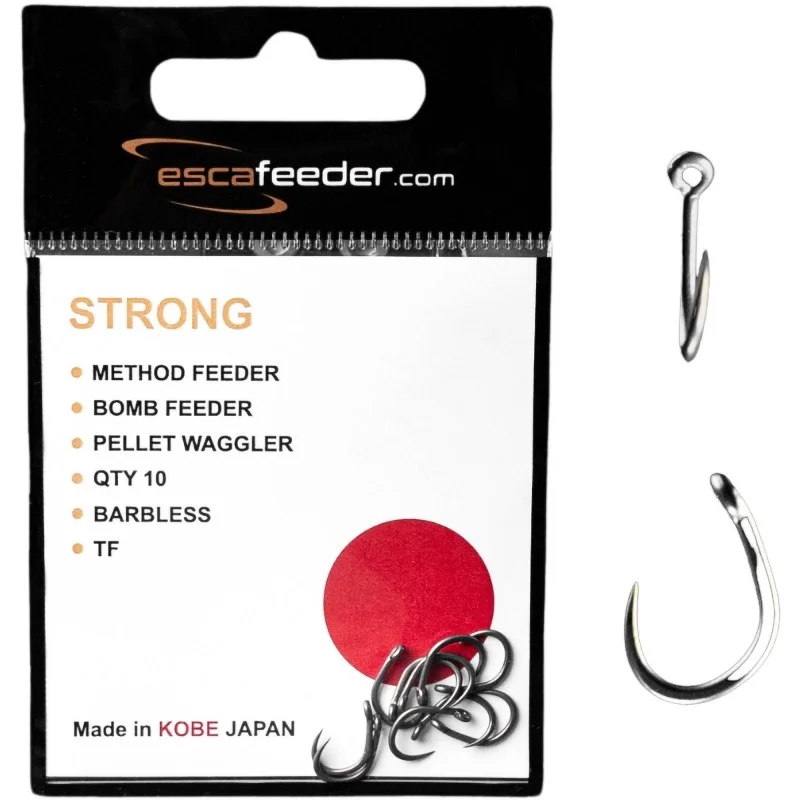 Okazja Haczyki Bezzadziorowe Esca Feeder Strong - 10