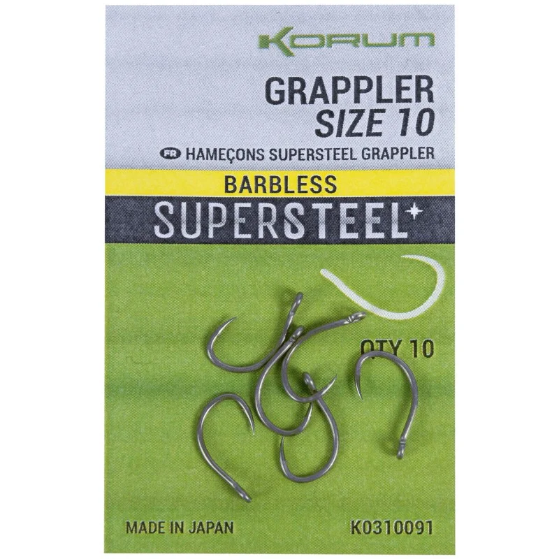 Najlepsza cena Haczyki Korum Grappler Barbless - 8