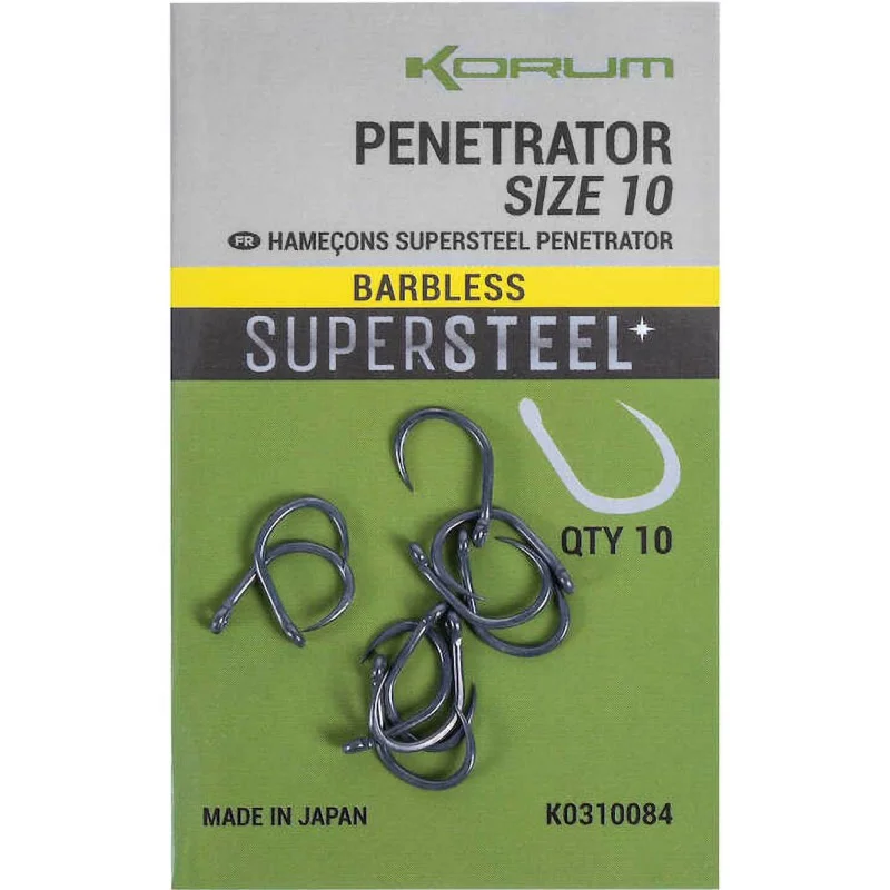 Haczyki Korum Penetrator Barbless - 8 Tani