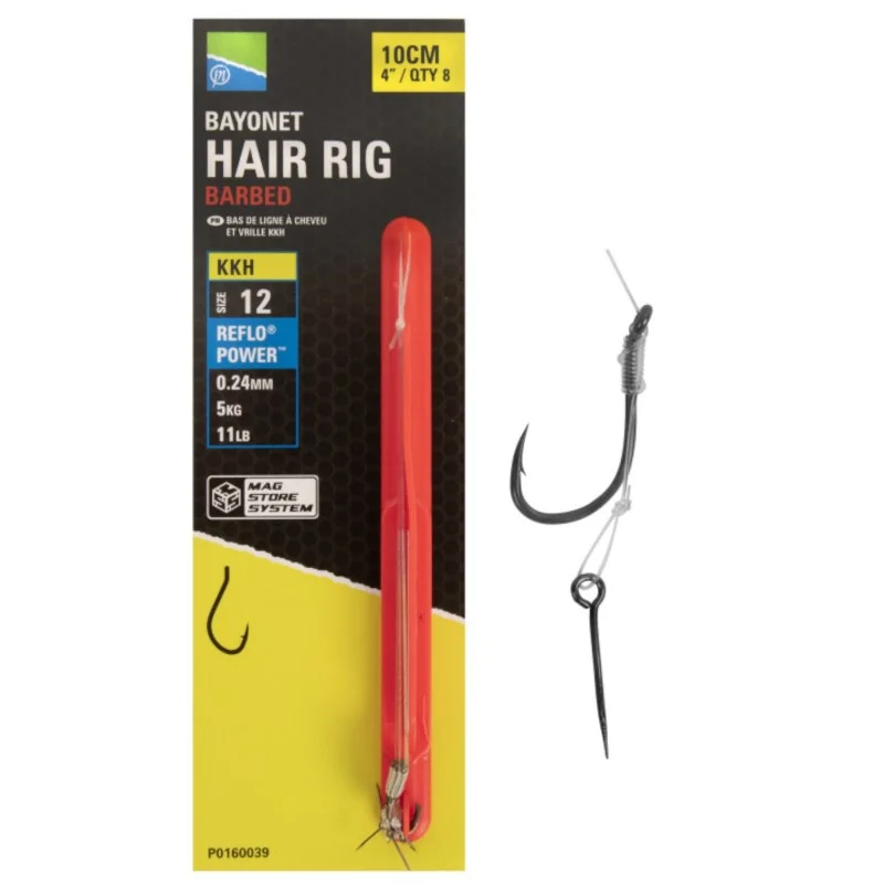 Przypony Preston KKH Mag Store Hair Rigs 10cm Bayonet - 12 Ostatnie sztuki