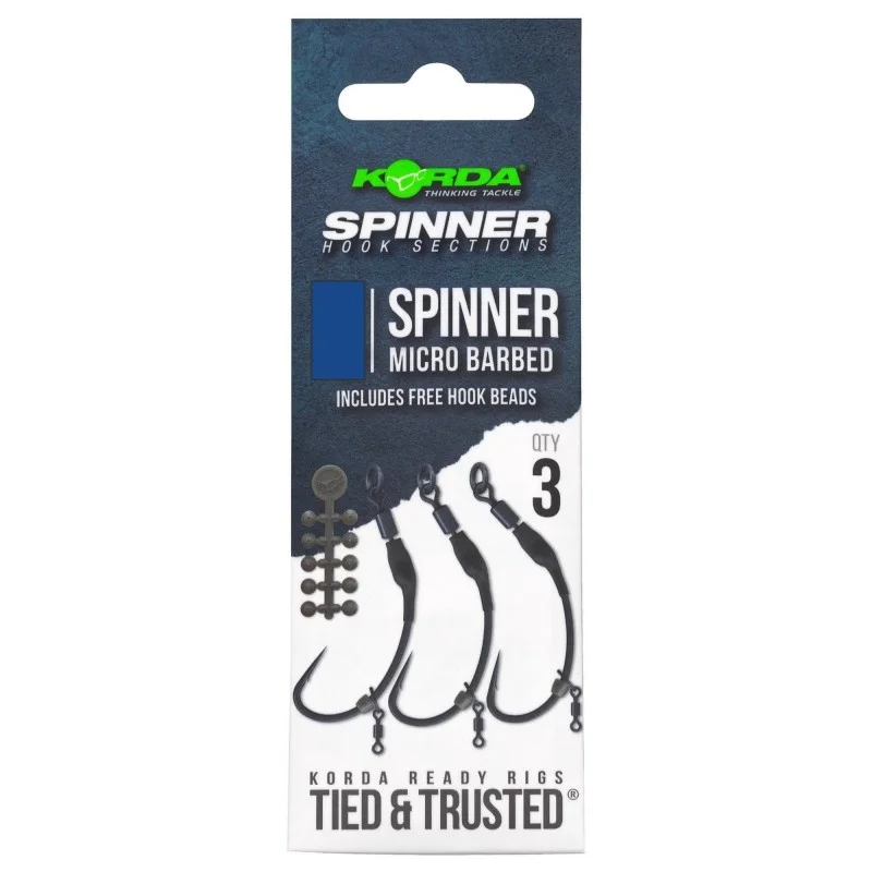 Darmowy zwrot Haczyki Korda Spinner Hook Sections Spinner 4 Micro Barbed
