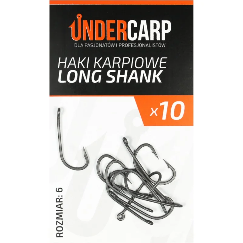 Haczyki Teflonowe Under Carp Long Shank - 6 Ekspresowa dostawa