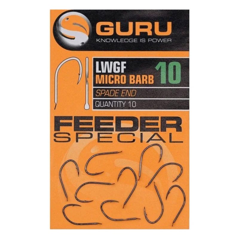 Haczyki Guru LWGF Micro Barb Spade End Feeder Special - 18 Łatwy zwrot