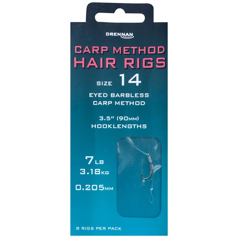 Przypony Drennan Pushstop Hair Rigs Carp Method - 14 Oferta limitowana