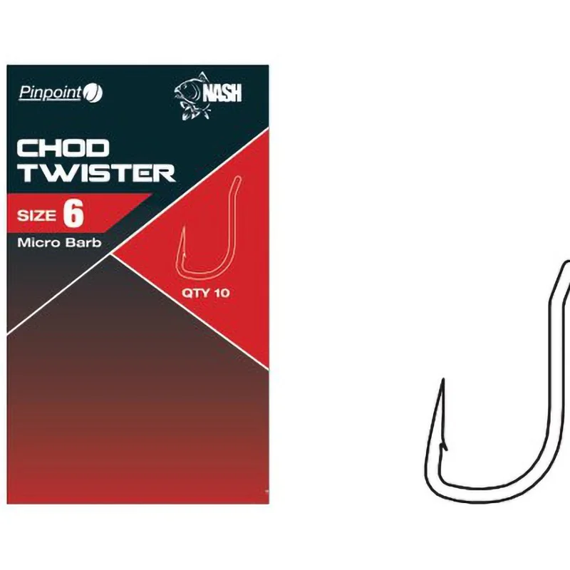 Bazzadziorowe Haczyki Karpiowe Nash Chod Twister 8 Barbless Taniej
