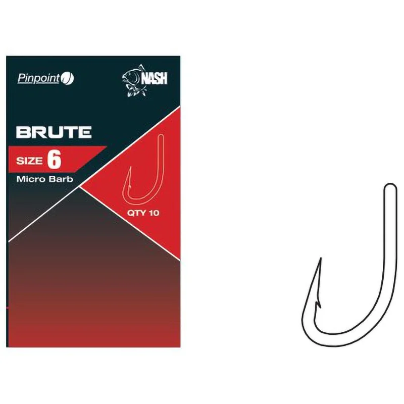 Haczyki Karpiowe Nash Brute 6 Ograniczona ilość