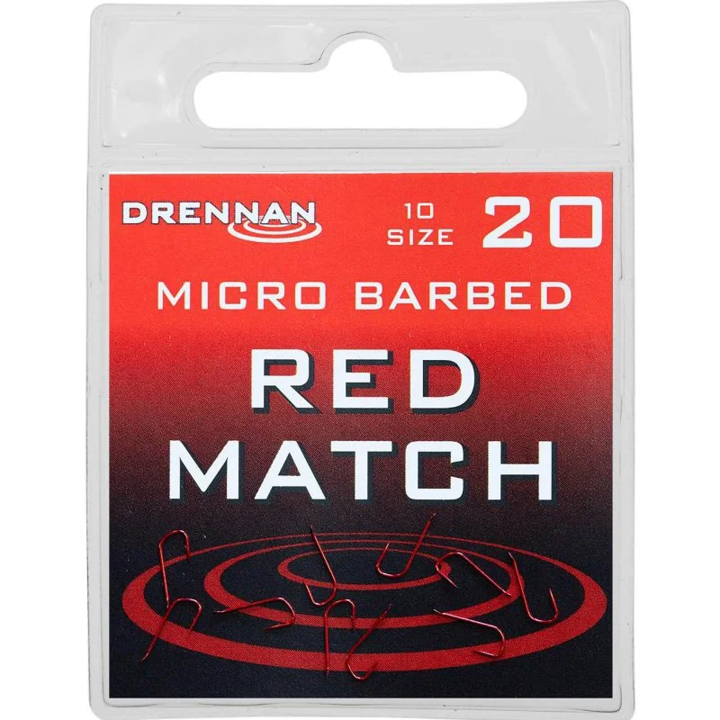 Szybka wysyłka Haczyki Drennan Red Match - 20