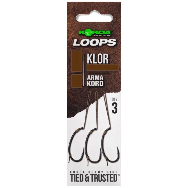 Wybór klientów Przypony Korda Loops Klor 2 Micro Barbed 50lb 22kg