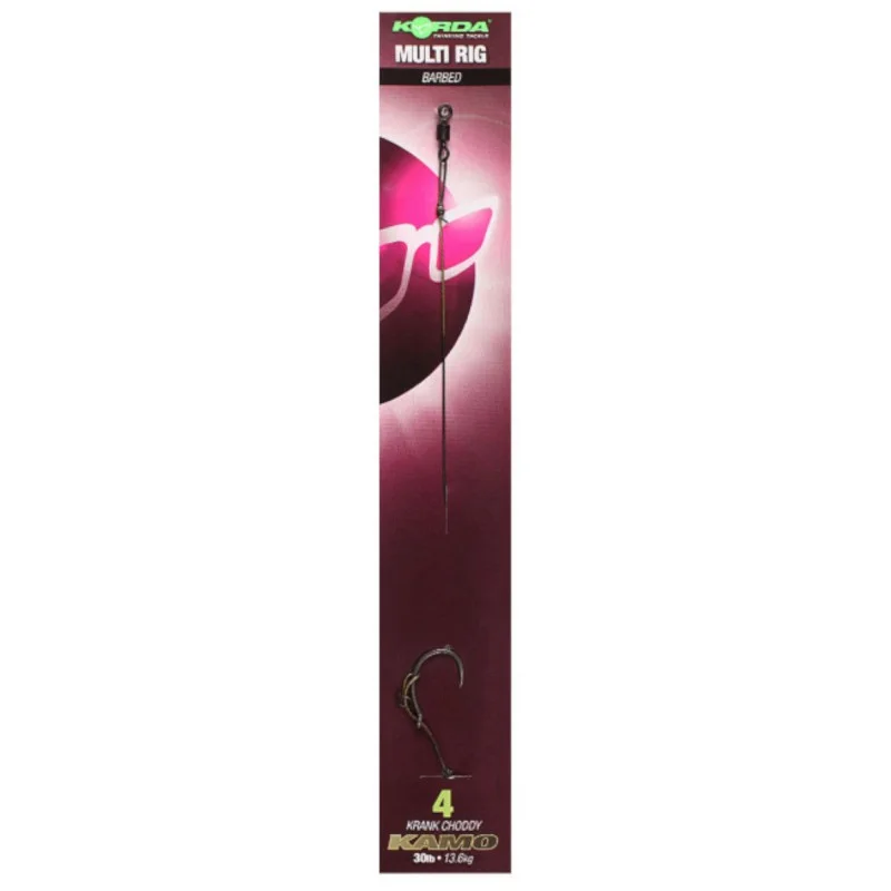 Przypon Korda Multi Rig Krank Choddy 6 Barbed Kamo 20lb 9.1kg Premium