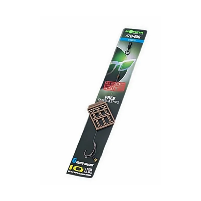 Przypon Korda IQ D-Rig Kurv Shank 2 Barbless 20lb 9.1kg Zniżka