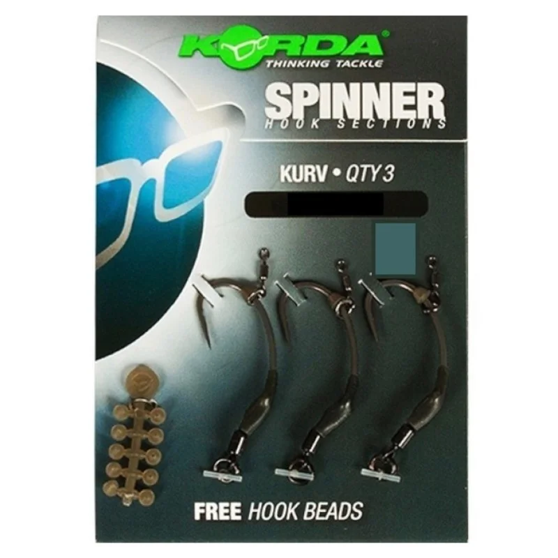 Niska cena Haczyki Korda Spinner Hook Sections Kurv 6 Barbless