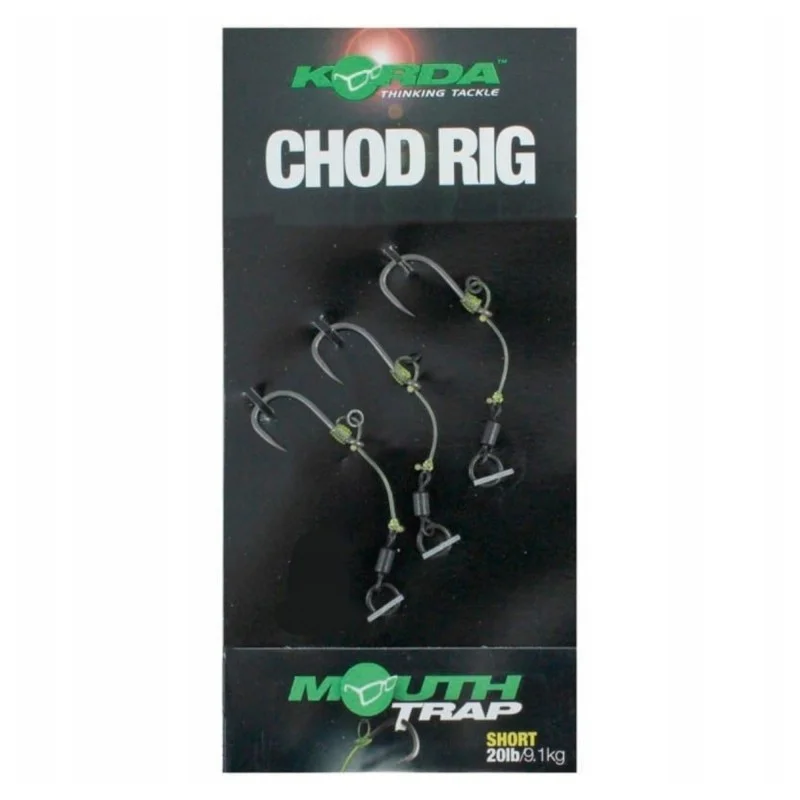 Przypony Korda Chod Rig Short Choddy 4 Barbless 25lb 11.3kg Darmowy zwrot