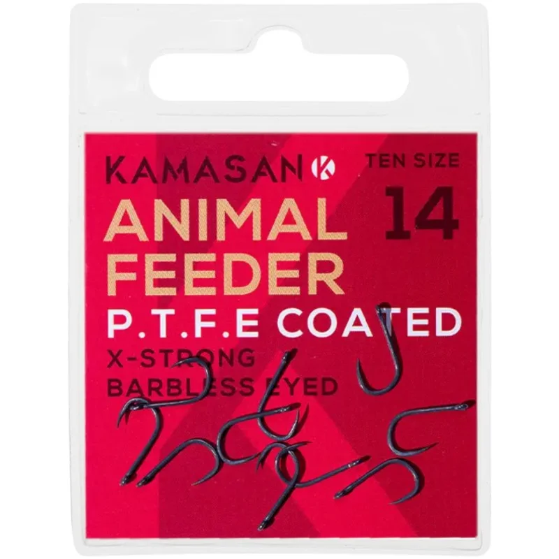 Haczyki Kamasan Animal Feeder X-Strong Eyed Barbless - 10 Bestseller