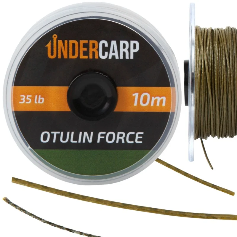 Wybór klientów Plecionka Przyponowa W Otulinie Under Carp 10m 35lb Otulin Force – Zielona