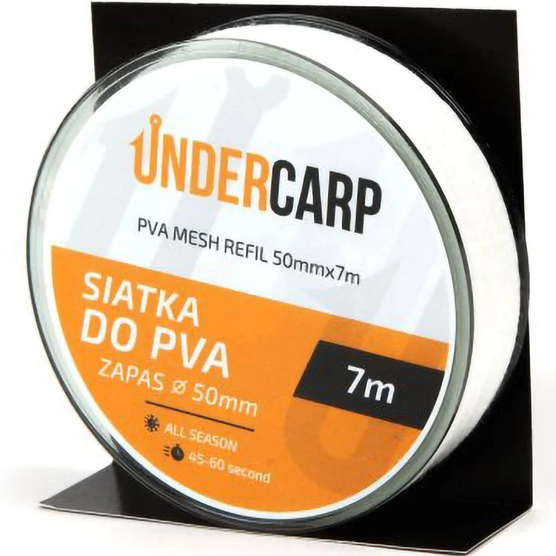 Nowy Zapasowa Siatka PVA Under Carp 50mm 7m