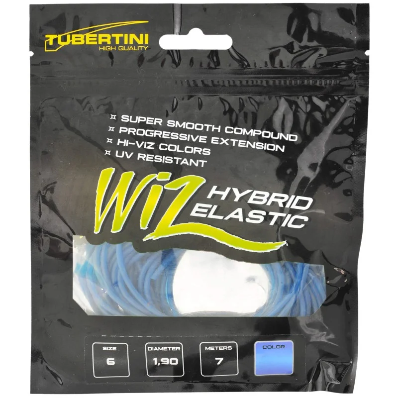 Nie przegap Guma Do Tyczki Tubertini Wiz Hybrid Elastic 1,90mm Fluo Niebieska 7m