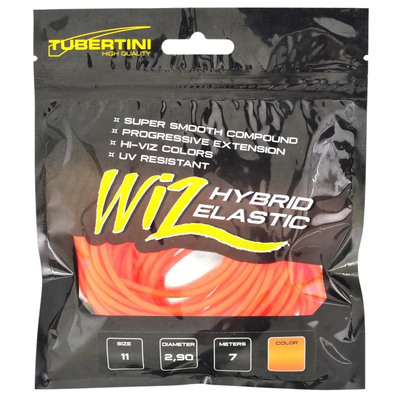 Guma Do Tyczki Tubertini Wiz Hybrid Elastic 1,70mm Fluo Pomarańczowa 7m Nowość