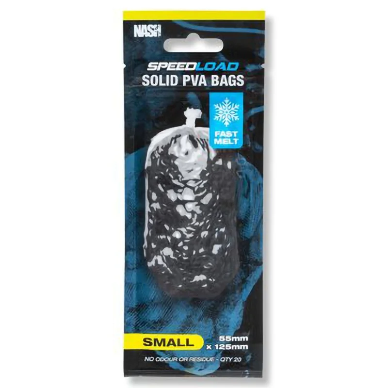 Łatwy zwrot Worki Pva Nash Speedload Solid Pva Bag Small (Fast Melt)