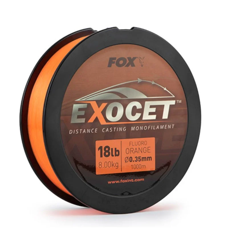 Do wyczerpania zapasów Żyłka Fox Exocet Fluoro Orange Mono 14lb 0,30mm 1000m