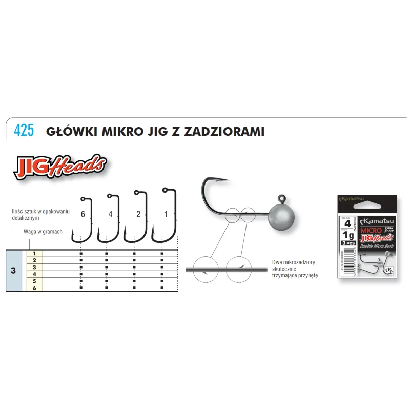 Główka Jigowa Micro Special 1 3g Oferta limitowana