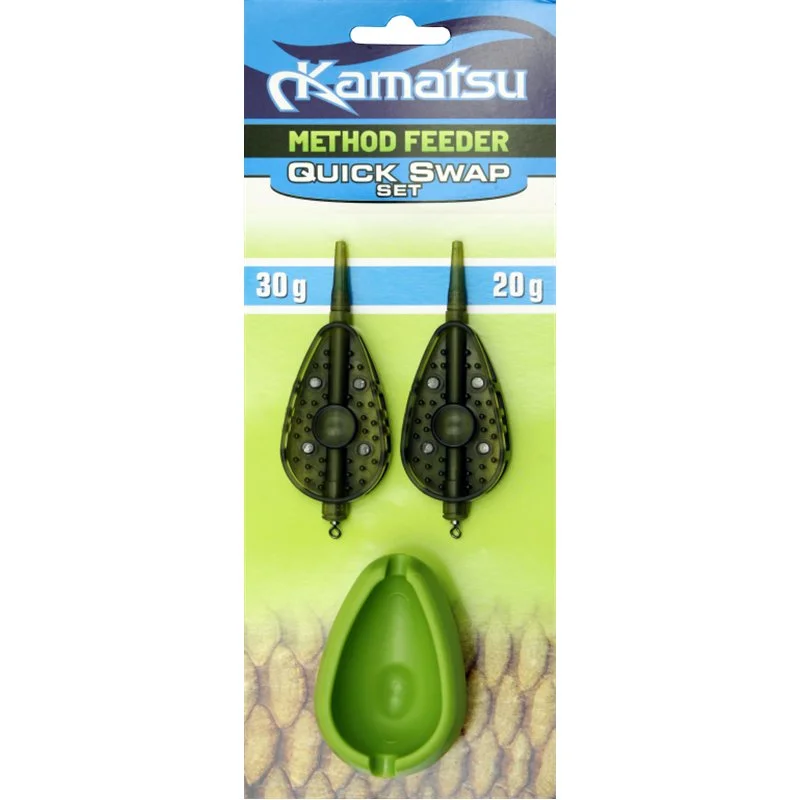 Darmowy zwrot Zestaw Koszyczków Method Feeder Quick Swap 20g i 30g z foremką