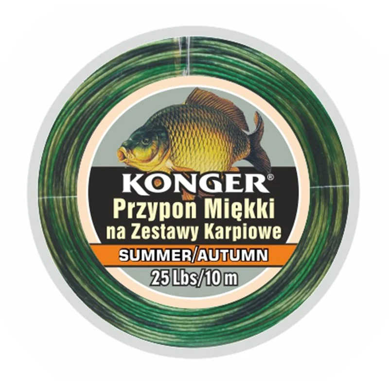 Oferta czasowa Plecionka Przyponowa Miękka Summer & Autumn na Zestawy Karpiowe 35lbs 10m