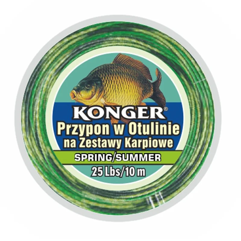Plecionka Przyponowa w Otulinie Spring & Summer na Zestawy Karpiowe 35lbs 10m Ekspresowa dostawa