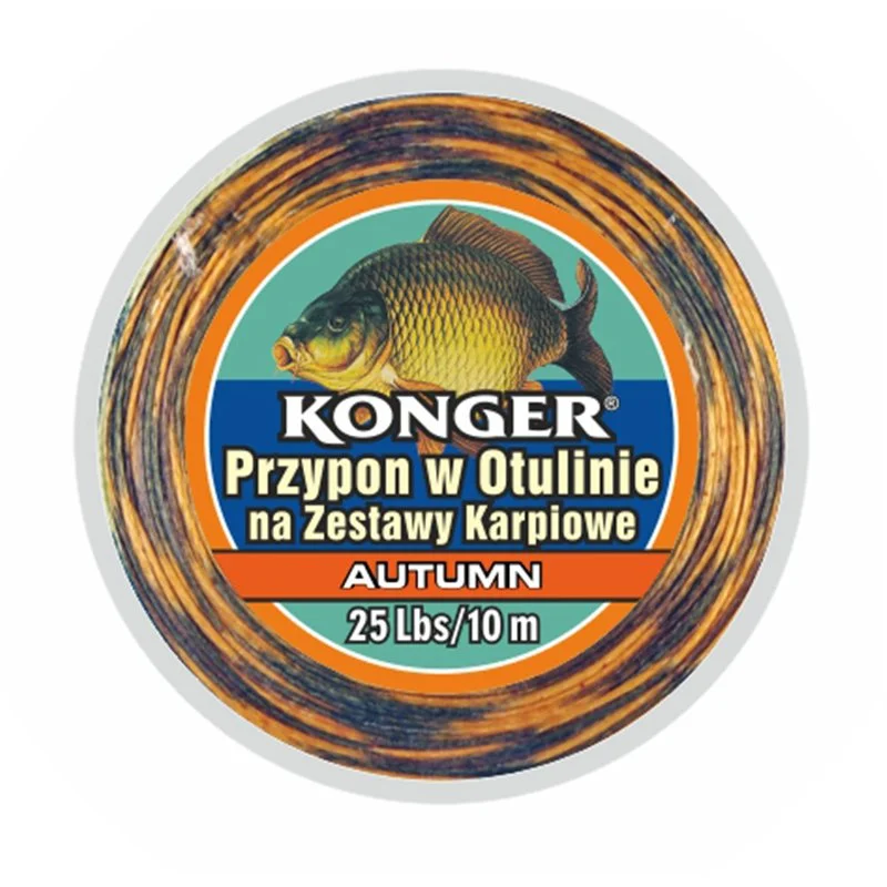 Plecionka Przyponowa w Otulinie Autumn na Zestawy Karpiowe 25lbs 10m Dostępne od ręki
