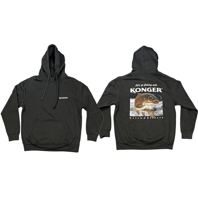 Bluza z Kapturem Czarna Karp Rozmiar M Bezpieczne zakupy