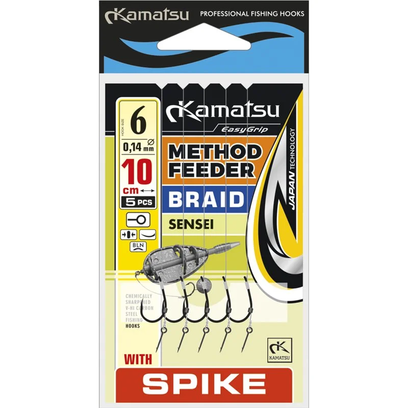 Promocja Przypony Kamatsu Method Feeder Braid Sensei 8 Spike