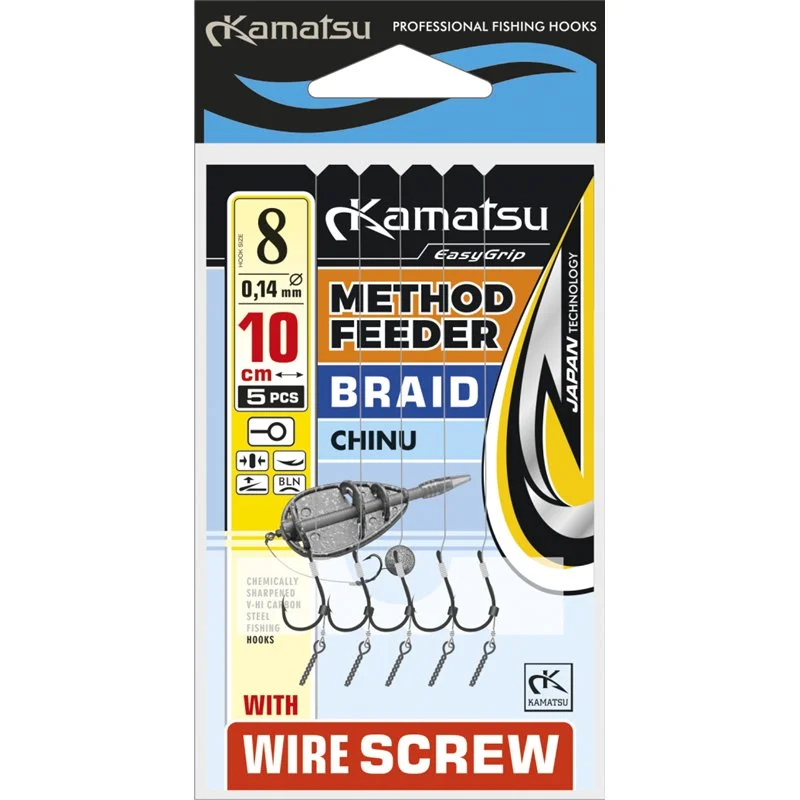 Szybka dostawa Przypony Kamatsu Method Feeder Braid Chinu 6 Wire Screw