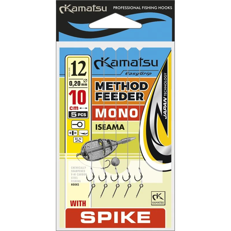 Przypony Kamatsu Method Feeder Mono Iseama 8 Spike Ekspresowa dostawa