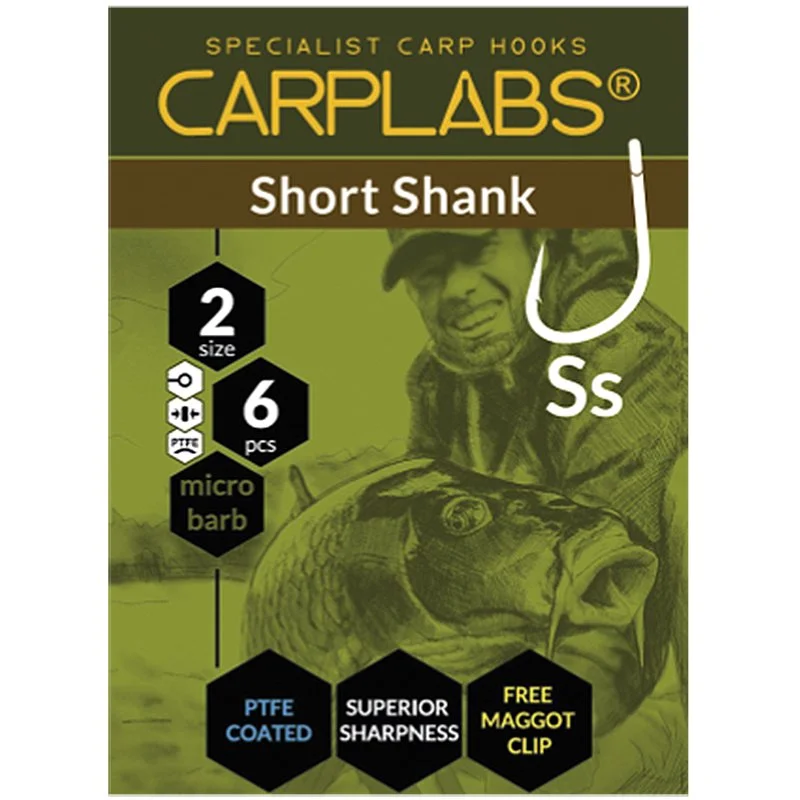 Carplabs Short Shank 2 Tytanowa Szarość Oczko Ostatnie sztuki