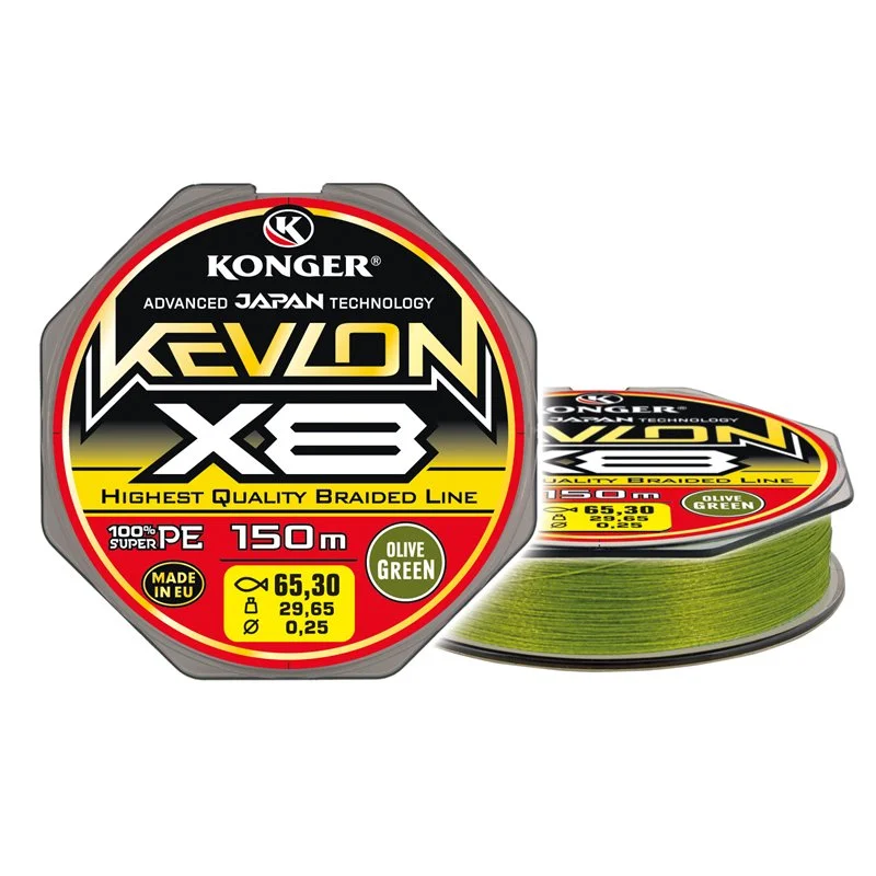 Wybór klientów Plecionka Kevlon Olive Green X8 0,10/150