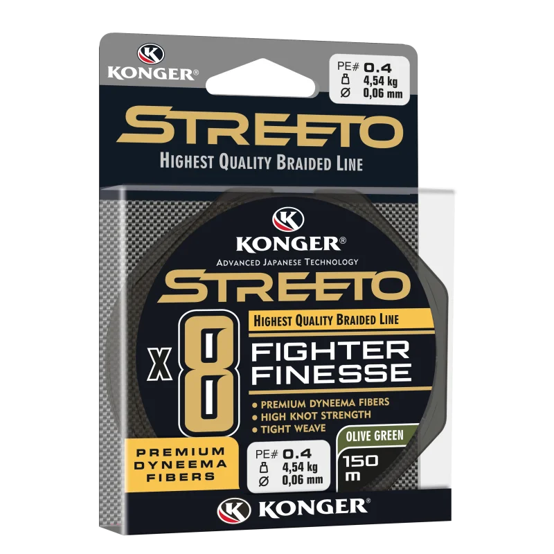 Plecionka Streeto Fighter Finesse X8 Olive Green 0,04mm/150m Darmowa dostawa