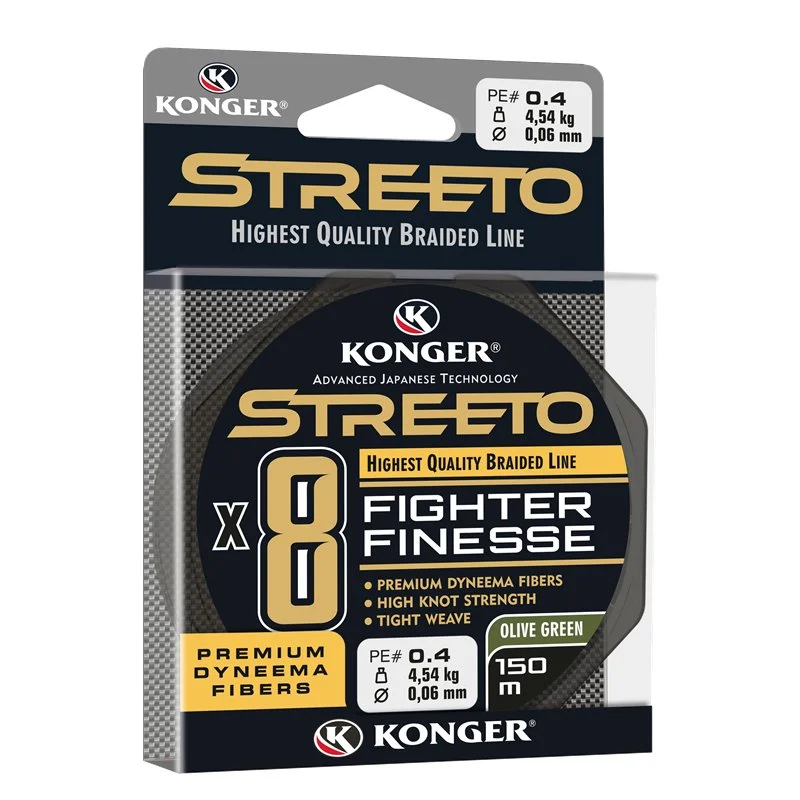 Plecionka Streeto Fighter Finesse X8 Lime Green 0,08mm/150m Darmowy zwrot