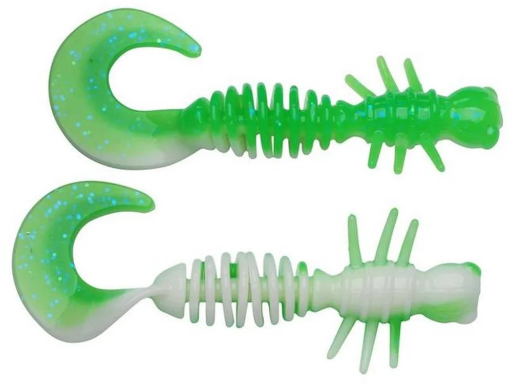 Guma Berkley Powerbait Power Curly 5.5cm Spring Green White Promocja