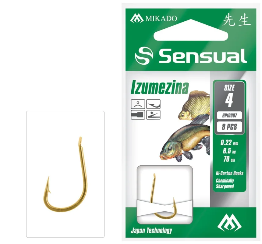 Przypon Mikado Sensual Izumezina #4 G żyłka:0,22mm/70cm op.8szt. Wyprzedaż