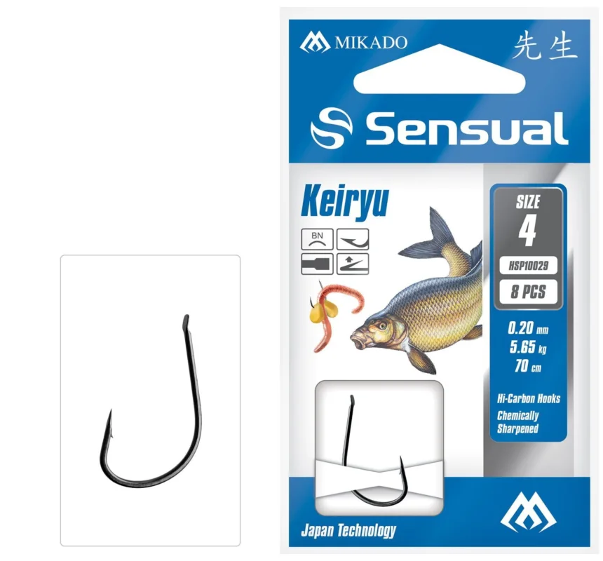 Przypon Mikado Sensual Keiryu #6 BN żyłka:0,18mm/70cm op.8szt. Do wyczerpania zapasów