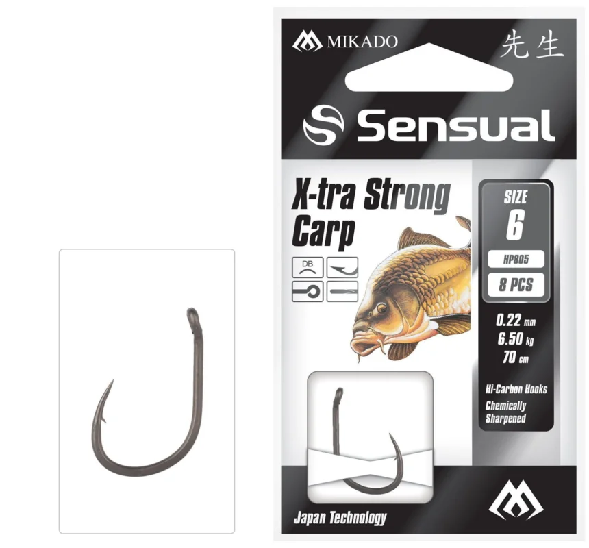 Premium Przypon Mikado Sensual X-Tra Strong Carp #14 DB żyłka:0,16mm/70cm op.8szt.