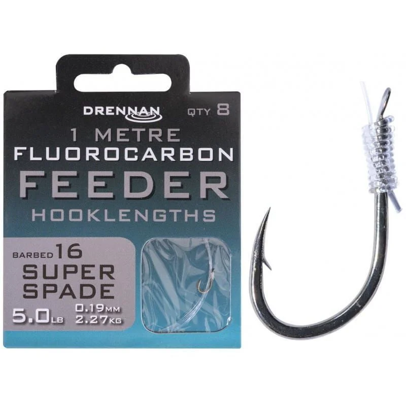 Popularny Przypony Drennan Fluorocarbon Feeder Super Spade - roz.16 / 1m