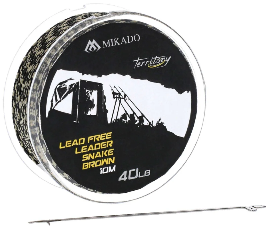 Przypon karpiowy Mikado Lead Free Leader 40lb 10m Jasny Camo Zniżka