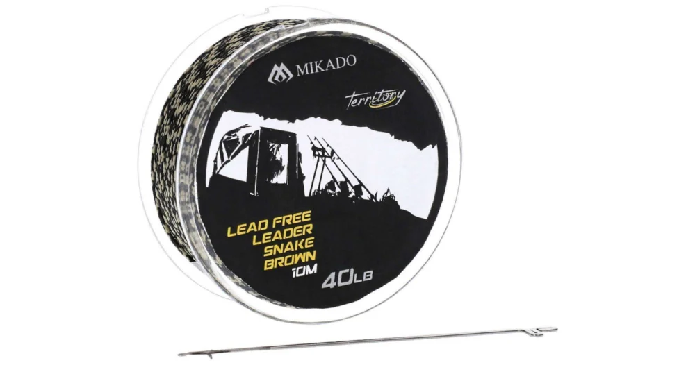 Przypon karpiowy Mikado Lead Free Leader 40lb 10m Ciemny Camo Wyjątkowa oferta