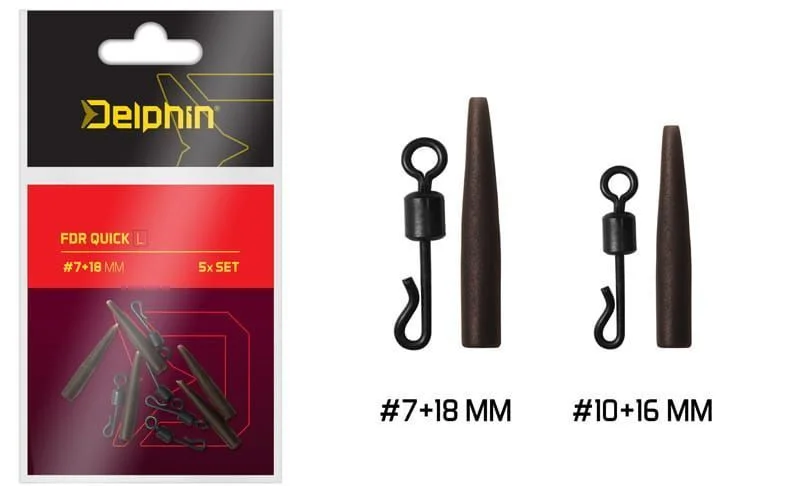 Ograniczona ilość Delphin FDR Quick S / Set 5szt | #7+18mm